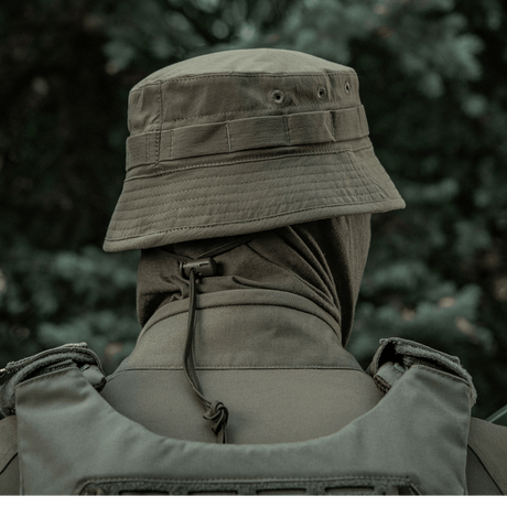 M-Tac Panamahat Gen. II Summer Flex vist bagfra med semi-rigid skygge, velegnet til solbeskyttelse, perfekt til varm sæson