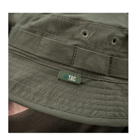 M-Tac Panamahat Gen. II Summer Flex, komfortabel og let panama-hat til sommerbrug med solbeskyttelse, grøn, nylon-elastan materialer