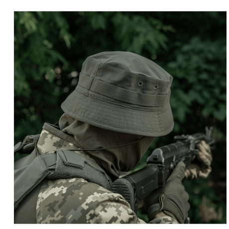 Produkt M-Tac Panamahat Gen. II Summer Flex i brug, perfekt til sommer.