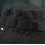 M-Tac Panamahat Gen. II Summer Flex i sort, let materiale med semi-rigid skygge og solbeskyttelse, perfekt til sommersæsonen.