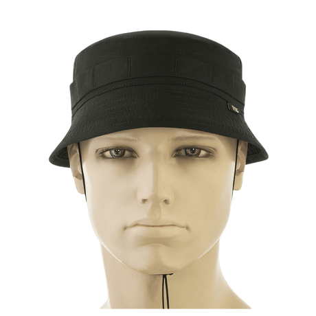 M-Tac Panamahat Gen. II Flex Rip-Stop i sort rip-stop stof på mannequin.