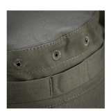 Nærbillede af M-Tac Panamahat Gen. II Flex Rip-Stop med stærkt rip-stop stof og skjulte syninger.