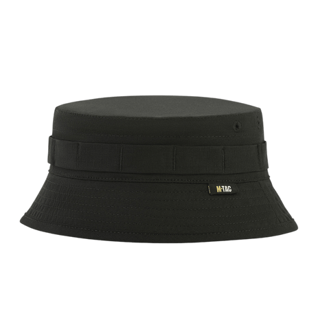 M-Tac Panamahat Gen. II Flex Rip-Stop i sort rip-stop stof, slidstærk og behagelig til hverdagsbrug i varm sæson.