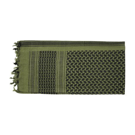 M-Tac Shemagh Tørklæde i klassisk arabisk design, bomuld 110x110 cm, beskytter mod sol og vind, ideel til taktisk brug og udendørsaktiviteter.