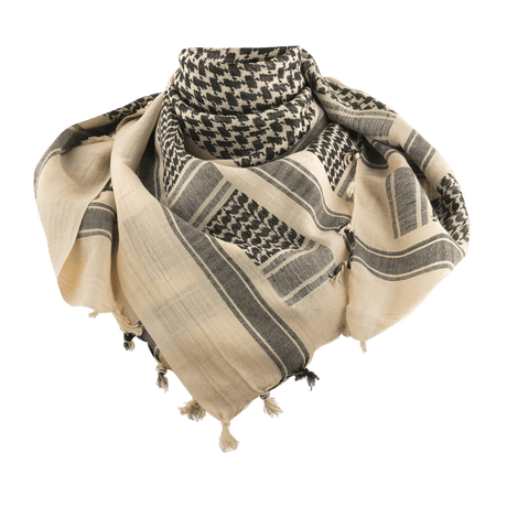 M-Tac Shemagh Tørklæde i klassisk arabisk design, 100% bomuld, beskytter mod sol, sand og vind. Perfekt til udendørsaktiviteter.
