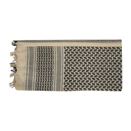 M-Tac Shemagh Tørklæde i klassisk arabisk design, 100% bomuld, 110 x 110 cm, beskytter mod sol, sand og vind, velegnet til udendørs brug.