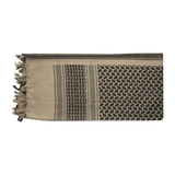 M-Tac Shemagh Tørklæde i klassisk arabisk design, 100% bomuld, 110 x 110 cm, beskyttelse mod sol, sand og vind til udendørsaktiviteter