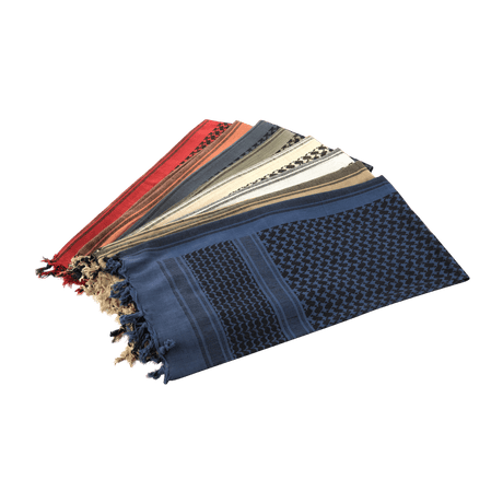 M-Tac Shemagh Tørklæde i forskellige farver, 100% bomuld, 110x110 cm, beskytter mod sol, sand og vind, ideelt til udendørsaktiviteter.