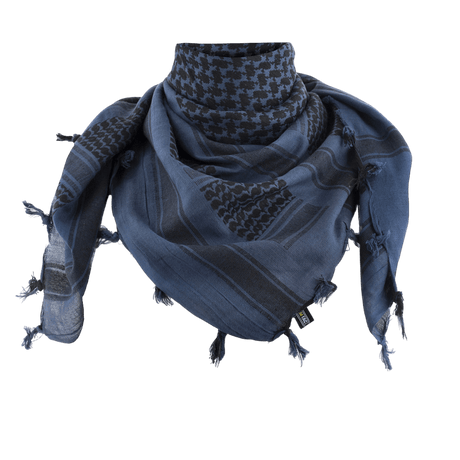 M-Tac Shemagh Tørklæde i blåt bomuldsmateriale, 110 x 110 cm, beskytter mod sol og vind, ideel til udendørs brug og rejser.