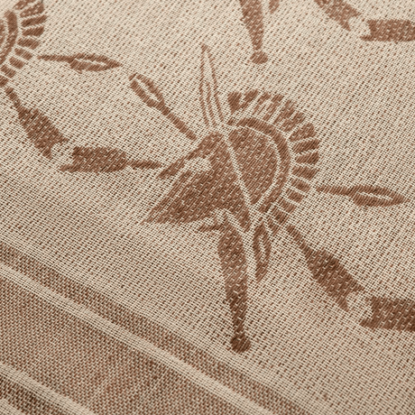 M-Tac Shemagh Tørklæde Spartan med Spartans-tema og 100% bomuld, taktisk tørklæde til beskyttelse mod sol, sand og vind, 110 x 110 cm