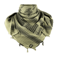 M-Tac Shemagh Tørklæde Til Valhall i olivengrøn, 105x105 cm bomuldstørklæde til beskyttelse mod sol, sand og vind, anvendt af militæret.