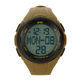 M‑Tac Taktisk Ur med Pedometer i digital visning, perfekt til sport og udendørs aktiviteter, med funktioner som skridttæller og kalorietæller.