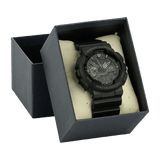 M-Tac Sport Ur med robust polycarbonat urkasse og sort silikonerem i gaveæske, perfekt til sportsentusiaster og outdoor-elskere.