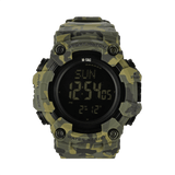 M-Tac Tactical Ur 2037 med camouflagedesign, LED-baggrundsbelysning og vandmodstand på 5ATM, ideelt til taktisk og udendørs brug.