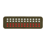M-Tac Patch Flag 25x80 Mini Squares i holdbar Cordura 500D med lasercut design og velcro montering, perfekt til taktik og stil.