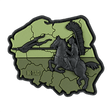 M-Tac Patch Husaria 3D PVC morale patch med vingede husar, Polens flag, 70x80mm, PVC, velcro, 3D-effekt, mod og ridderlighed.