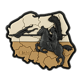 M-Tac Patch Husaria 3D PVC morale patch med vingede husar, symbol for mod med Polens flag i baggrund. Størrelse: 70x80 mm, PVC materiale.