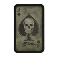 M-Tac Patch Ace of Spades morale patch med spar es og kranie, vintage look, lavet af Cordura 500D, måler 87x54 mm, velcro montering.