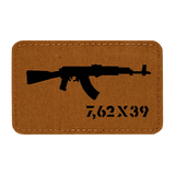 M-Tac AKM 7,62x39 Laser Cut Patch - taktisk moralepatch i Cordura med Velcro, AKM design, slidstærk til militær og airsoft udstyr.