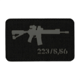 M-Tac AR-15 223/5,56 Laser Cut Patch med Velcro til tøj, rygsække og hjelme, holdbart Cordura materiale, taktisk design