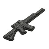 M-Tac AR-15 3D PVC Patch med 3D AR-15 motiv, lavet af holdbar PVC-gummi, størrelse 50x60mm, med Velcro hook for nem fastgørelse.