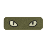 M-Tac Cat Eyes 3D PVC Patch med fluorescerende effekt og Velcro fastgørelse. Taktisk plaster til tøj og udstyr, ideel til outdoor aktiviteter.
