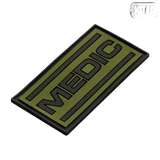 M-Tac Patch Medic PVC 3D taktisk medicinsk patch med synlig 3D-effekt, Velcro bagside til uniformer, rygsække og tasker, 70x35 mm