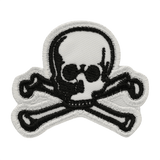 M-Tac Patch Old Skull Velcro taktisk tekstil patch med 3D-effekt og kranie design, velegnet til kamp og fritid.