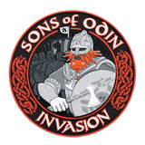 M-Tac Patch Sons of Odin 3D Velcro taktisk patch med motiv af en viking, rød og sort design, 3D-effekt, til uniform eller udstyr.