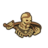 M-Tac Patch You Only Die Once 3D PVC morale patch til taktik og samlere, monterbar med velcro, ideel til militært brug, 3D design i gummi.