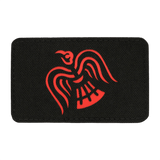 M-Tac Patch Ravneflag Laser Cut med sort ravn, velegnet til uniform eller taktisk udstyr. Cordura 500D og laserskåret. Størrelse 80x50 mm.