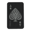 M-Tac Patch Ace Of Spades (Broderi) i Cordura 500D med Velcro fastgørelse, ideel til tøj og taktisk udstyr, størrelse 5 x 8 cm.