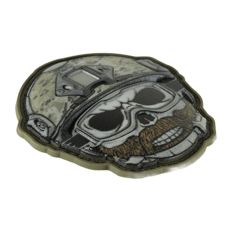 M-Tac Patch Emoji #4 PVC med 3D-effekt og Velcro, sjov morale patch til tøj, taske eller udstyr, størrelse 6.5 x 6.5 cm.