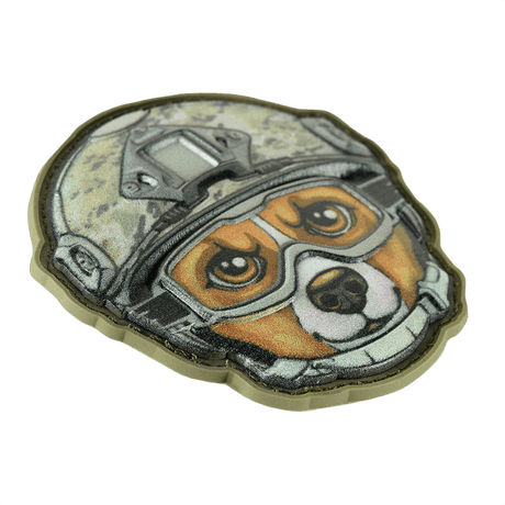 M-Tac Patch Emoji #11 med 3D PVC-effekt og Velcro, sjov morale patch til tøj eller udstyr, viser følelser uden ord, størrelse 6.5 cm