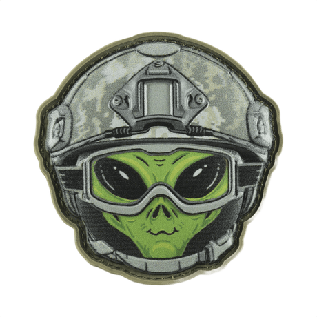 M-Tac Patch Emoji #14 med 3D-effekt, PVC materiale, Velcro fastgørelse. Sjov morale patch med alien motiv. Størrelse: 6.5 x 6.5 cm.