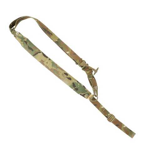 M-Tac Universal Våbenrem i camouflagedesign med multifunktionel fastgørelse og komfortabelt design til gevær og karabin.