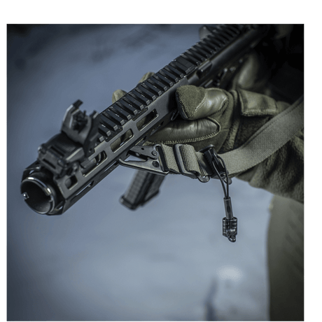 M-Tac Universal Våbenrem monteret til gevær for øget komfort og funktionalitet i taktisk brug i kolde omgivelser
