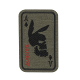 M-Tac Patch Bad Boy (Broderi) med kaninske kranium på ace of spades kort, symboliserer frihed og mod, i Cordura 500D.
