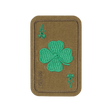 M-Tac Patch Lucky Card (Broderi) med broderet kløverblad i Cordura 500D, symbol på held og beskyttelse. Velcro fastgørelse.