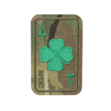 M-Tac Patch Lucky Card (Broderi) med kløverbladsmotiv, broderet på slidstærkt Cordura 500D. Ideel til tøj og udstyr.