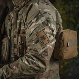 M-Tac Patch Kort Helm of Horror (Broderi) på camouflageuniform, broderet Cordura 500D, ægishjálmur symbol, fastgjort med velcro, 8x5 cm