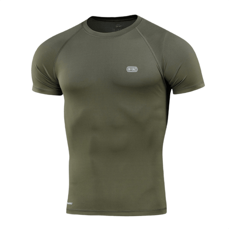 M-Tac T-shirt Ultra Light Polartec i olivengrøn farve. Lavet i Power Dry® materiale, perfekt til træning og outdoor. Reflekterende logo.