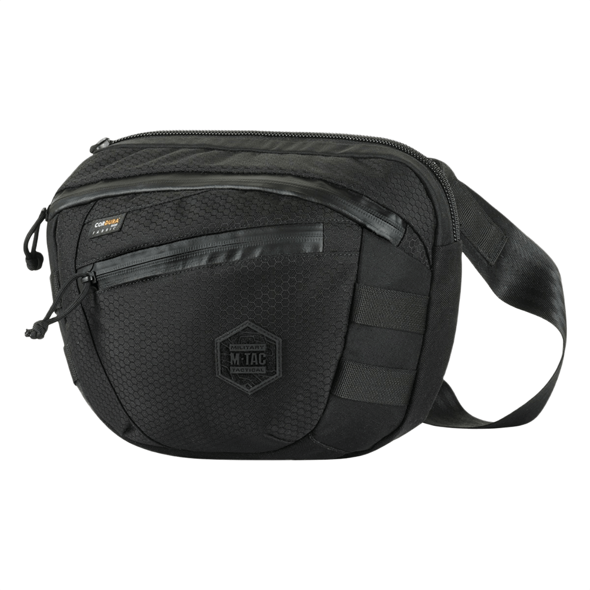 M-Tac Sphaera Hex Hardsling Bag Large Elite i sort med justerbar rem og rummeligt design til opbevaring.