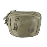 Stor M-Tac Sphaera Hex Hardsling Bag Large Elite i armygrøn farve med lynlåslommer og robust design.
