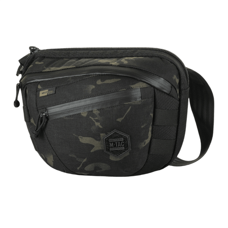 M-Tac Sphaera Hex Hardsling Bag Large Elite i sort camouflage design.