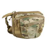 M-Tac Sphaera Hex Hardsling Bag Large Elite i camouflage design, ideel til outdoor aktiviteter, set fra siden.