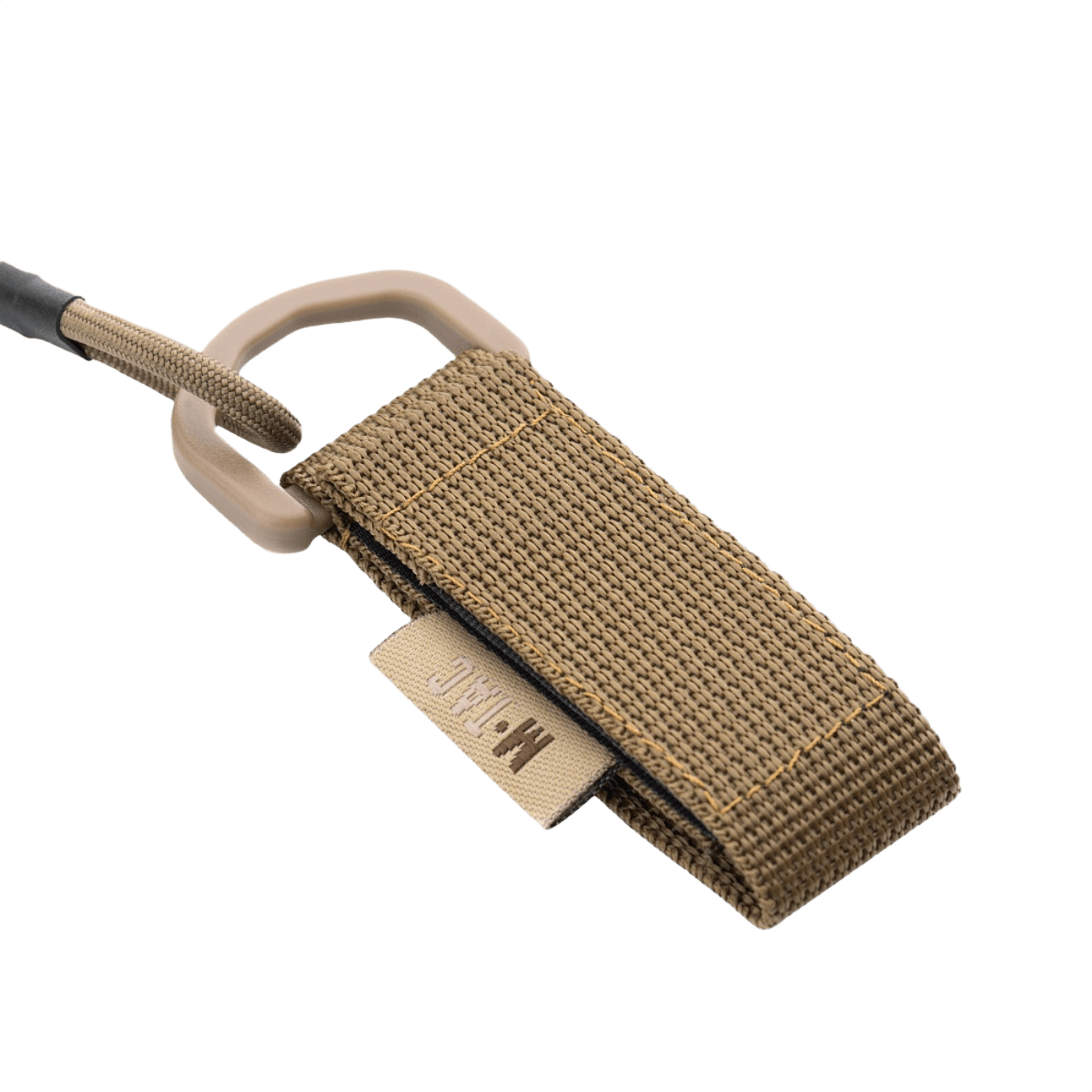 M-Tac Safety Cord med D-ring brun paracord snor med MOLLE-montering til sikker opbevaring af udstyr som nøgler og våben.