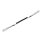 M-Tac Safety Cord Medium Kombineret med D-ring, sikkerhedssnor til MOLLE-system, sort farve, risiko-reducering af tab og tyveri.