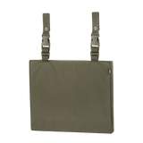 M-Tac Siddeunderlag med bæltebeslag ARMOR i Cordura 1000D stof, set forfra med monteringsbeslag, ideel til kolde omgivelser.