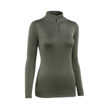 M-Tac Thermal Fleece Shirt Delta Level 2 Lady til kvinder, vinter termotrøje i 100% polyester, grå farve, varme- og fugtresistent materiale.